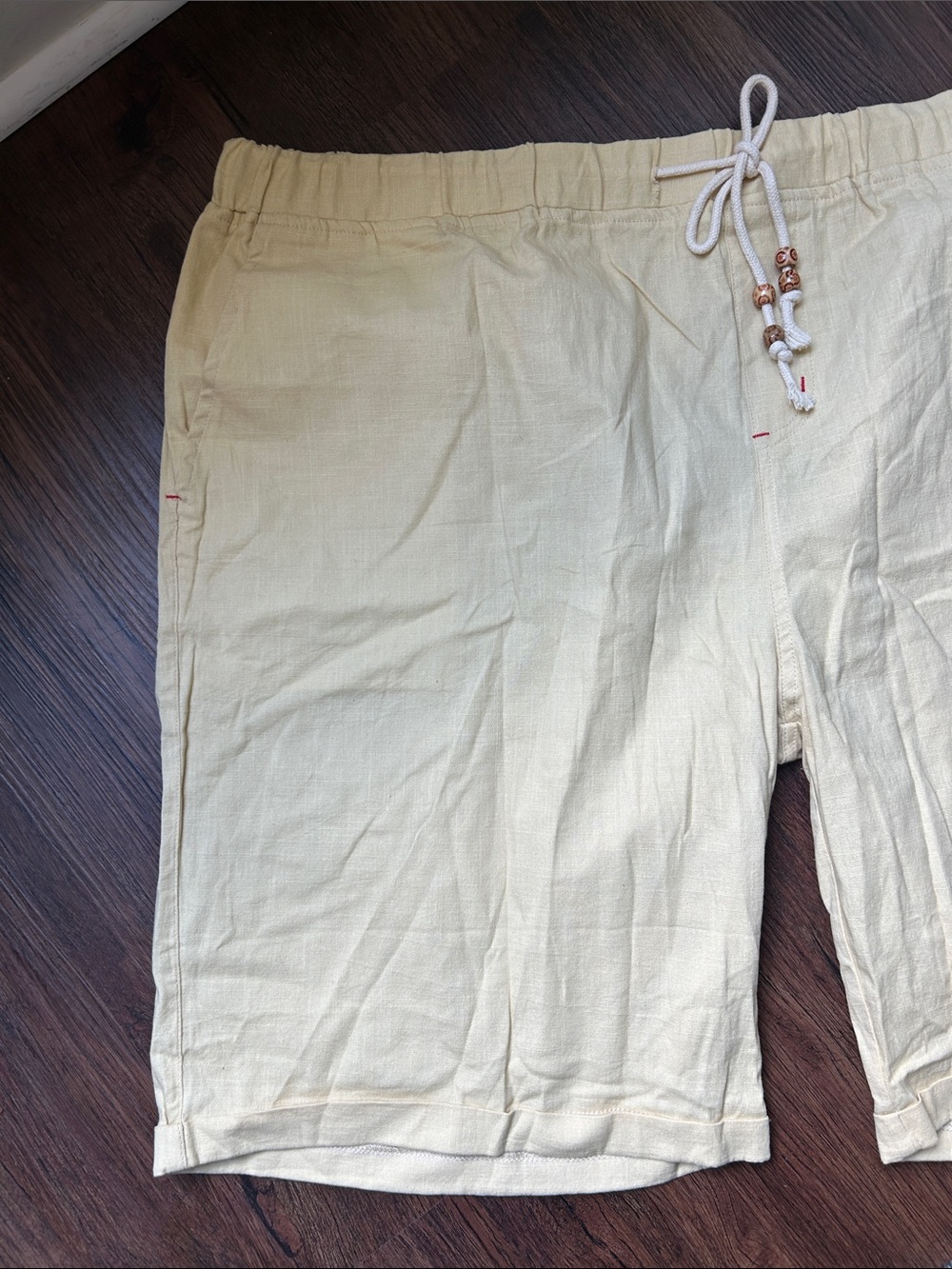 Sailwind dull yellow linen blend drawstring shorts size xxl NWT - Picture 2 of 6